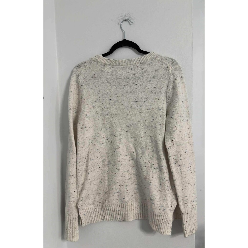 Old Navy Oatmeal Speckled Knit Sweater Womens M - Picture 2 of 8